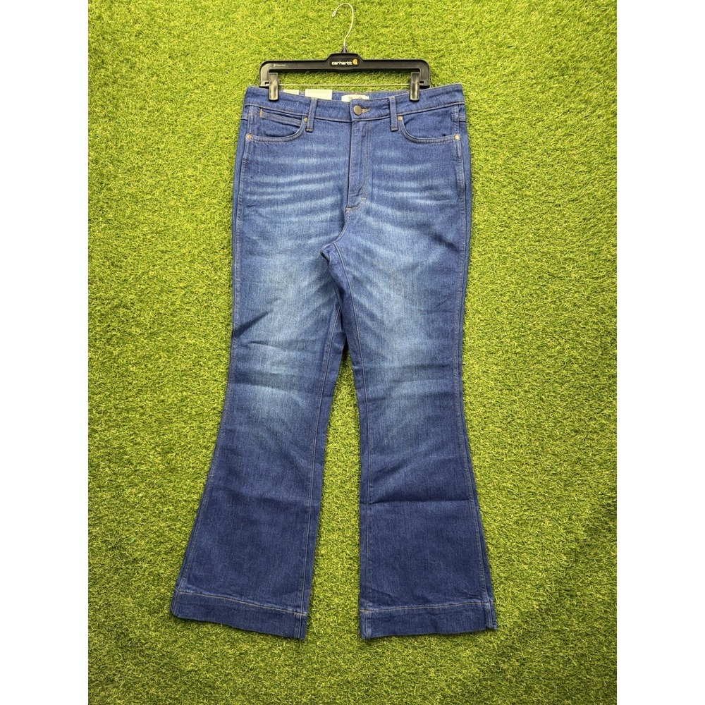 Wrangler Jeans Womens 33x34 Retro Bailey High Rise Flare Stretch Bell Bottom NWT